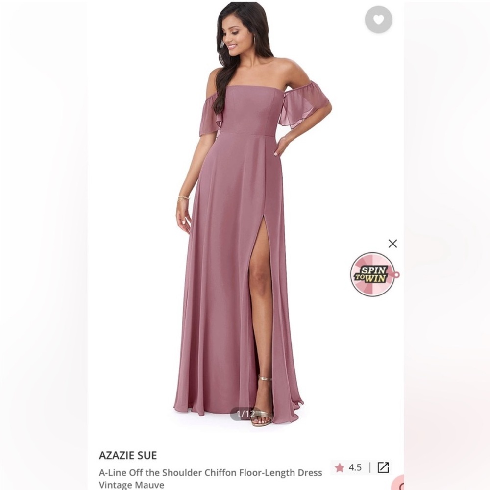Azazie Bridesmaid Dress / Style - Sue / Color - Vintage Mauve